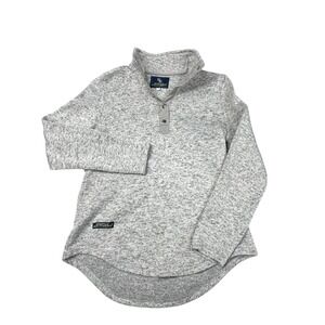 Simply Southern 1/4 Snap Fleece Pullover Womens‎ Small Sweater Knit Top